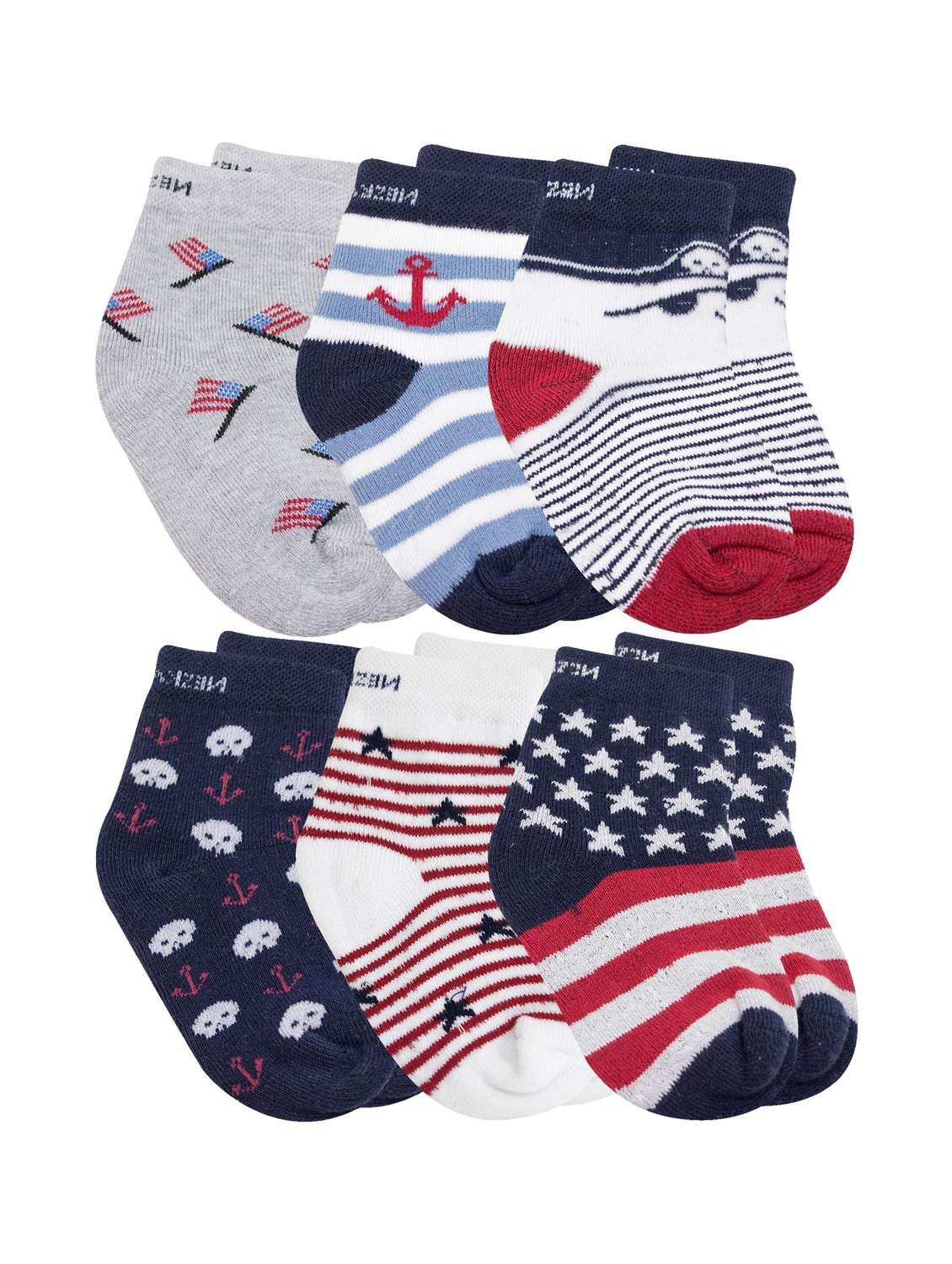 Buy online Multi Colored Cotton Ankle Length Sock from boys for Women