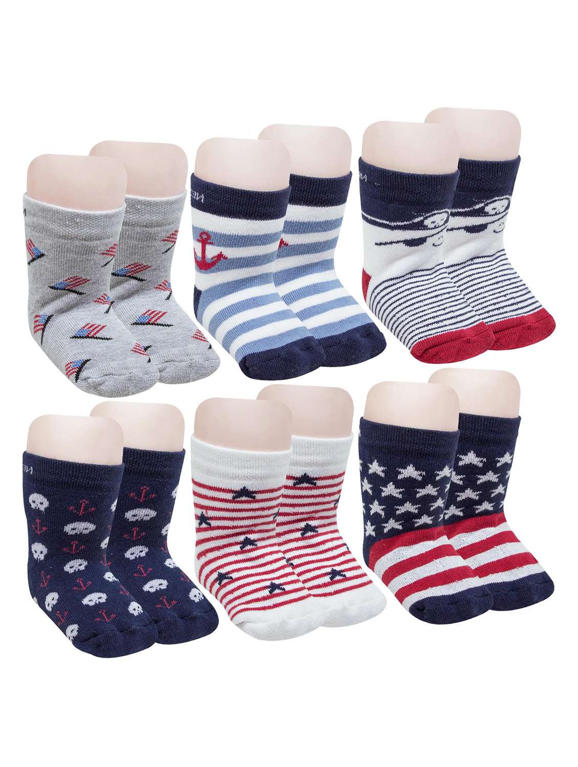 Kids Ankle Length Socks:Fly High:Blue main image 0