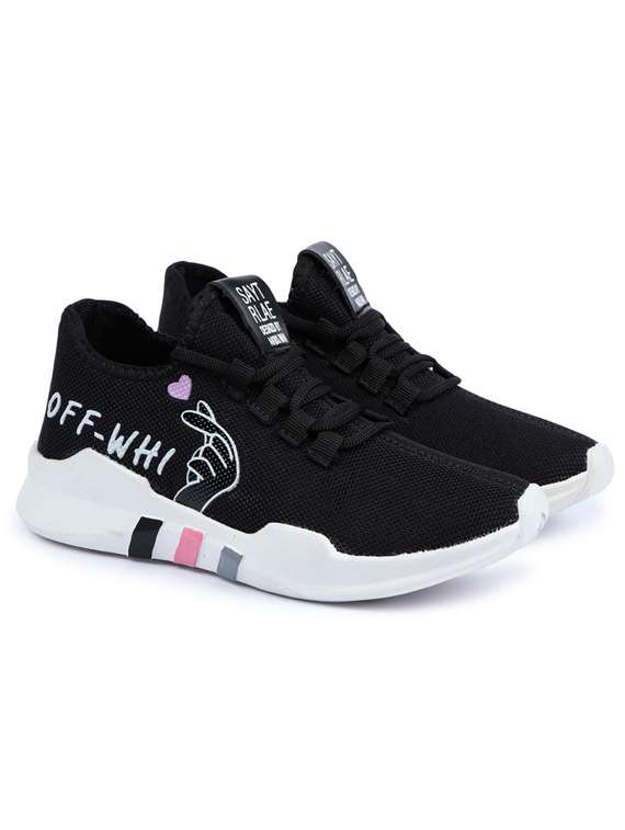 Buy online Black Lace Up Casual Shoes from Sports Shoes & Sneakers for