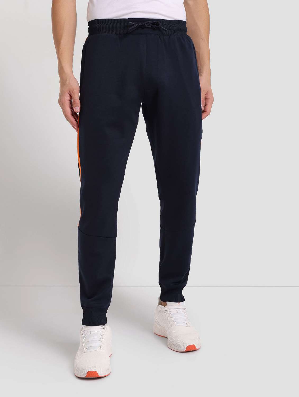 Blue Polyester Joggers Track Pant
