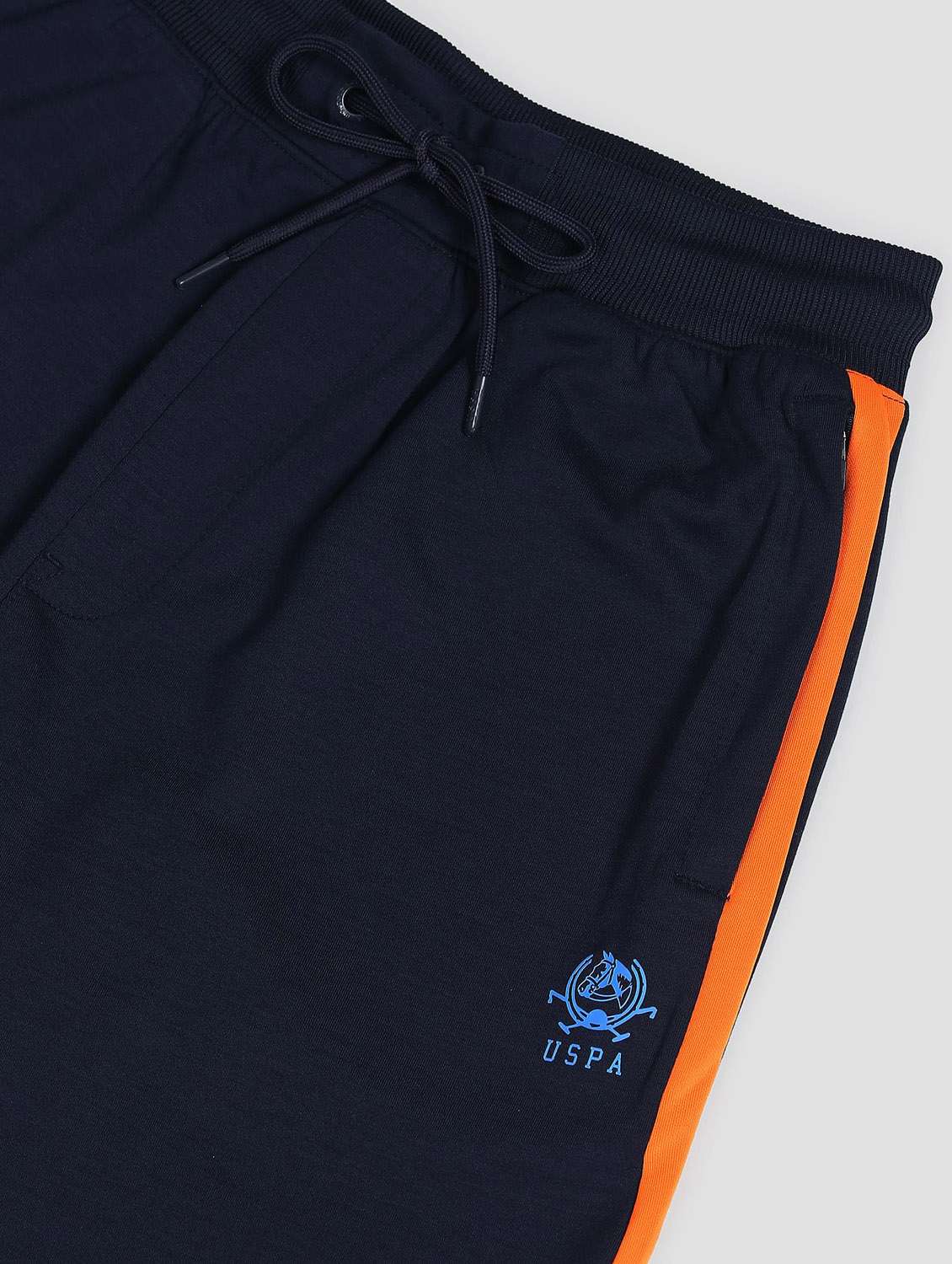 Blue Polyester Joggers Track Pant