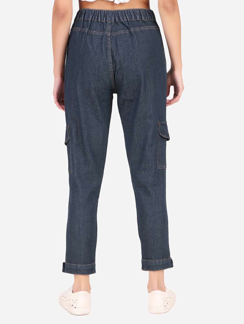 Women Mid Rise Cargo Trouser 
