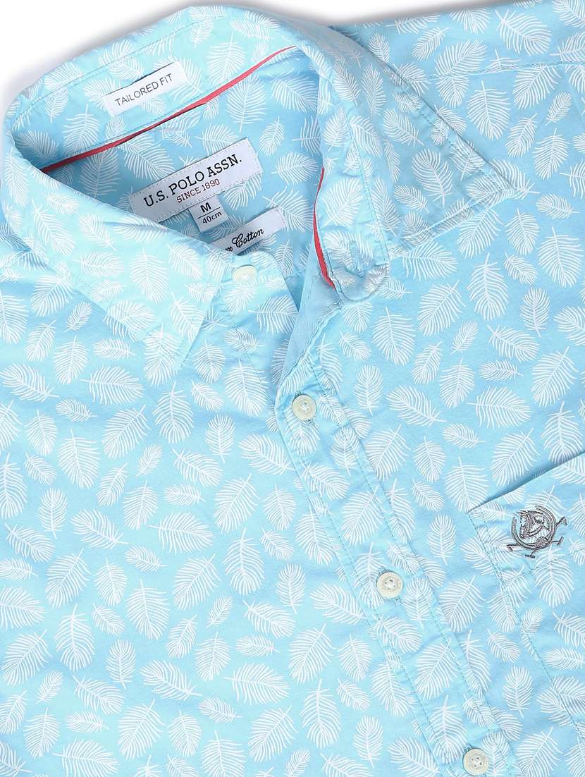 turquoise casual shirt