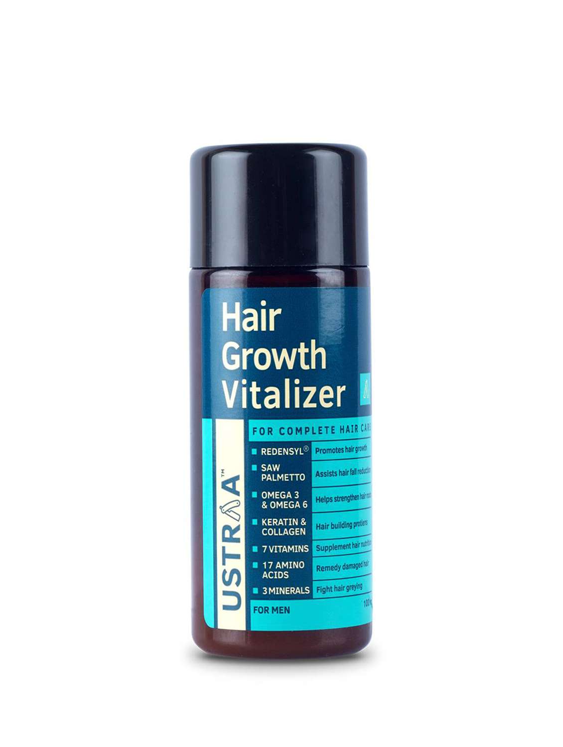 Ustraa Hair Growth Kit (Anti Hairfall Shampoo 250ml, Hair Growth Vitalizer & Cream)