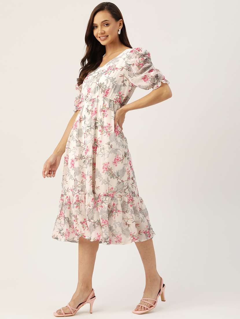 Women's Tiered Floral Dress