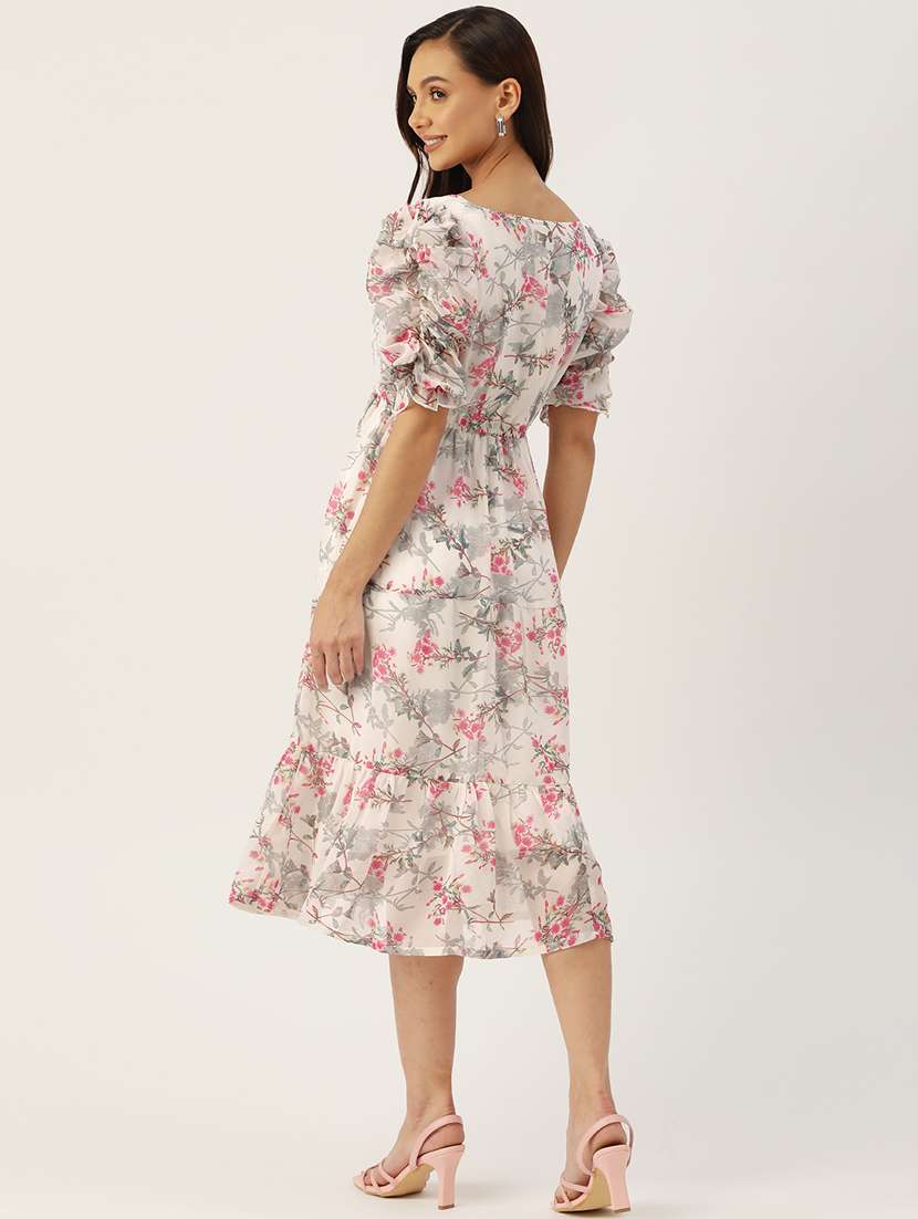 Women's Tiered Floral Dress