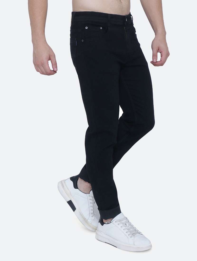 Mens Slim Fit Plain Jeans