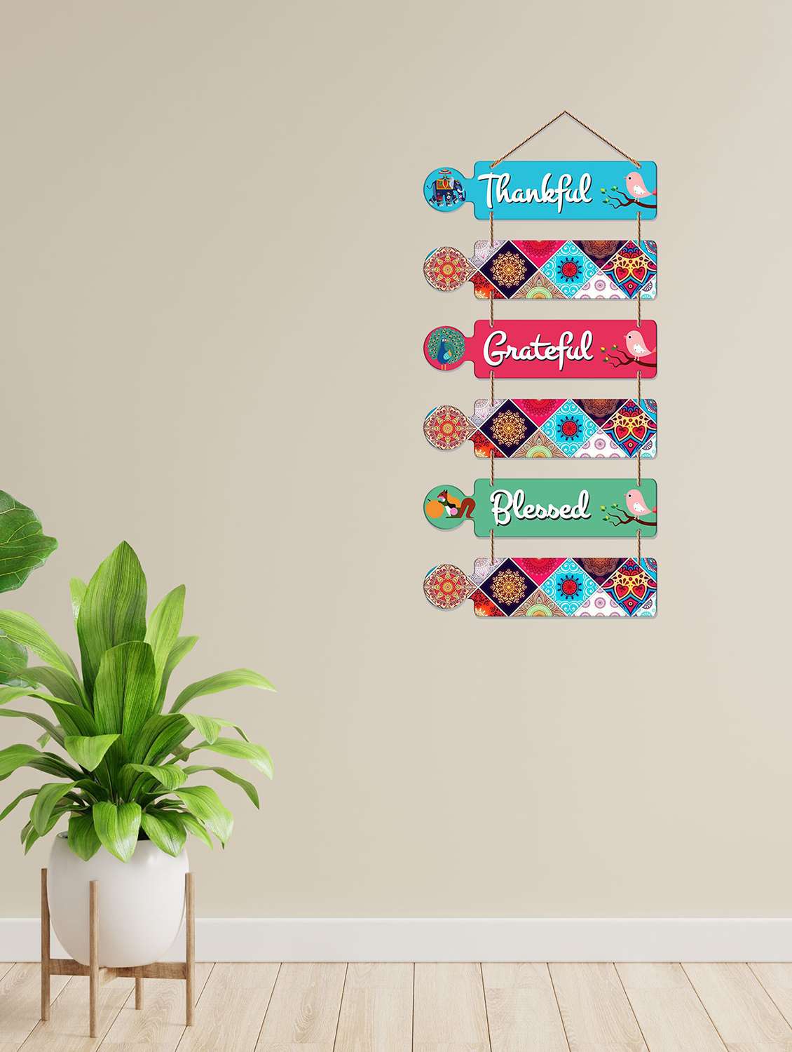 Thankful Wooden Designer Wall Hanging Decorative 