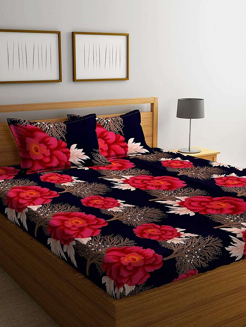 Buy online 1 Double Bedsheet With 2 Pillow Covers from Bed for Unisex