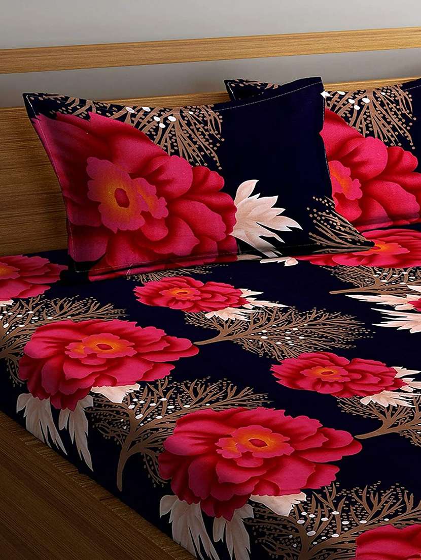 Buy online 1 Double Bedsheet With 2 Pillow Covers from Bed for Unisex