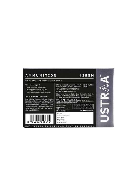 Pack Of 6 Ustraa Ammunition Cologne Soap 