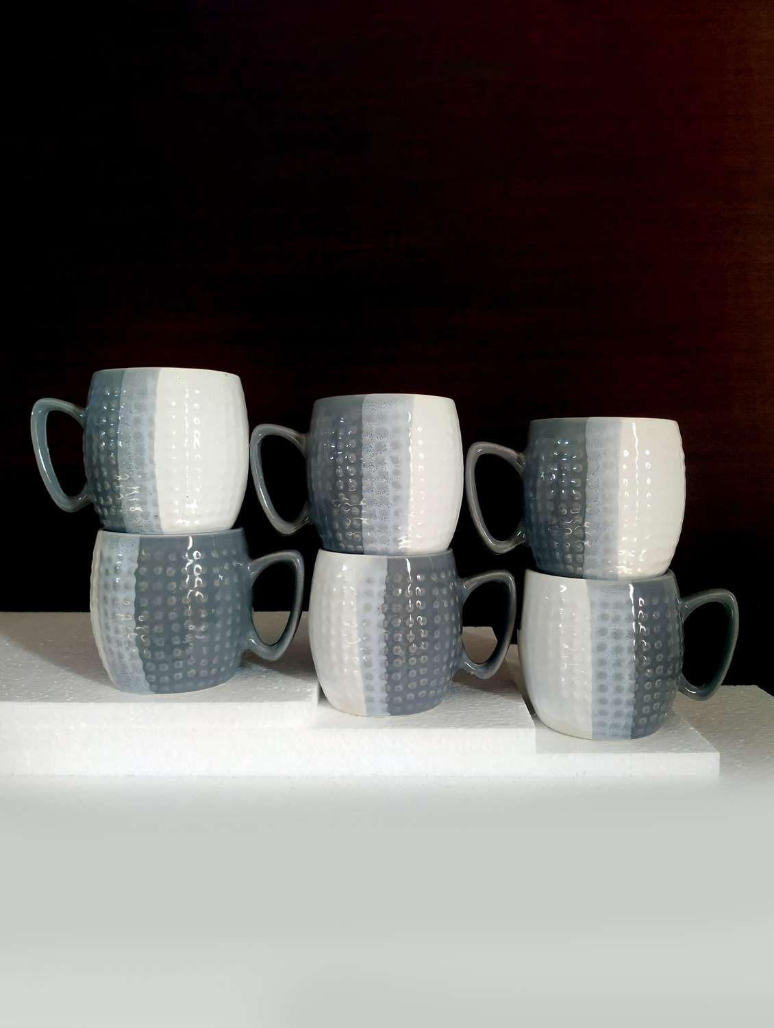Moody Panda Elegant Set Of 6 Cups | Cup Set | Set Of 6 Cups | Ceramic