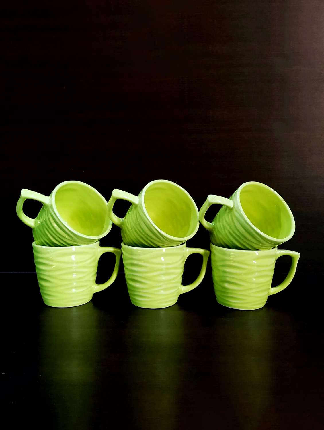 Moody Panda Designer Set Of 6 Cups | Cup Set | Tea Cups | Set Of 6 Cups | Ceramic