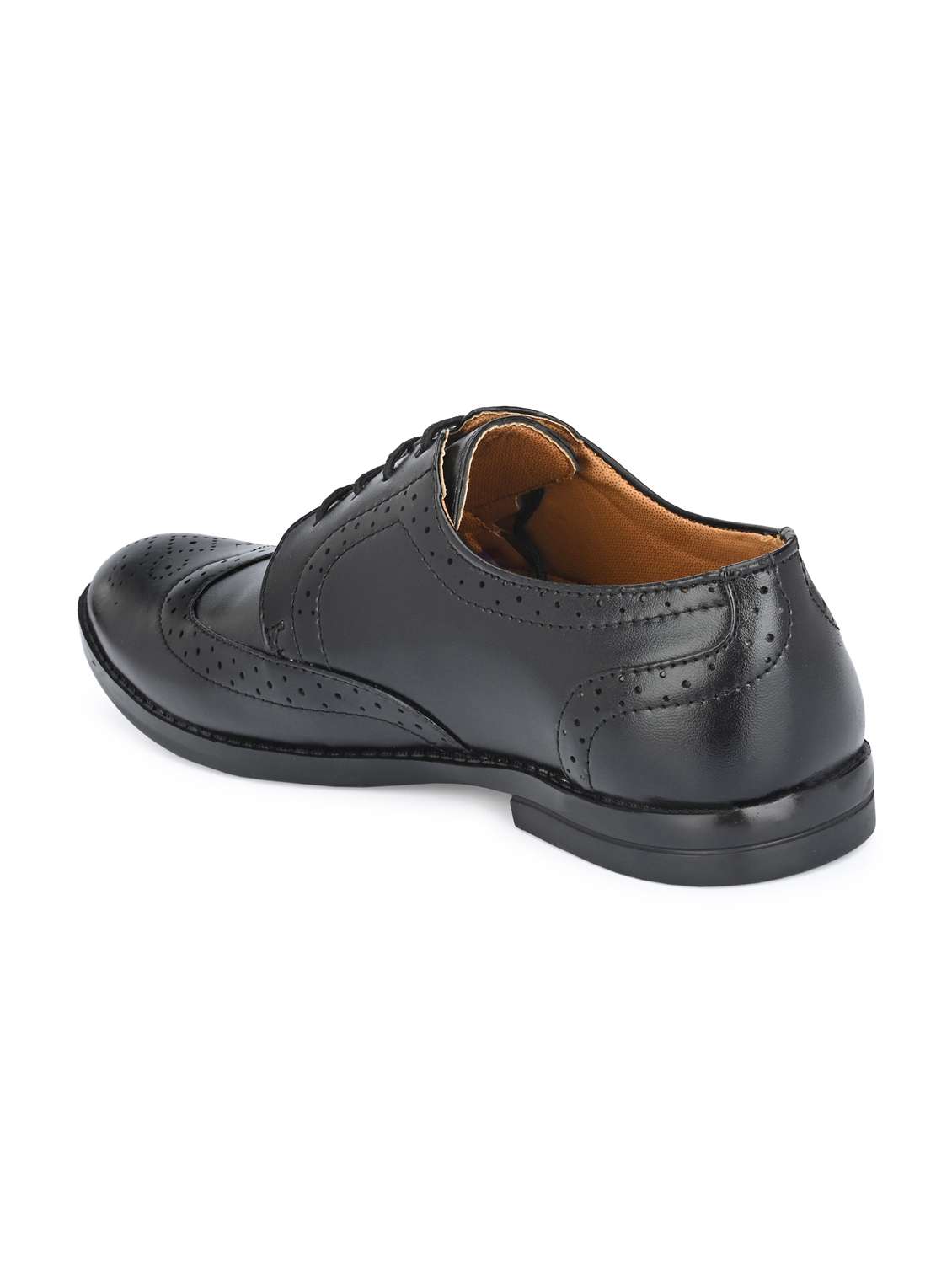 Black Patent Leather Laceup Derbies