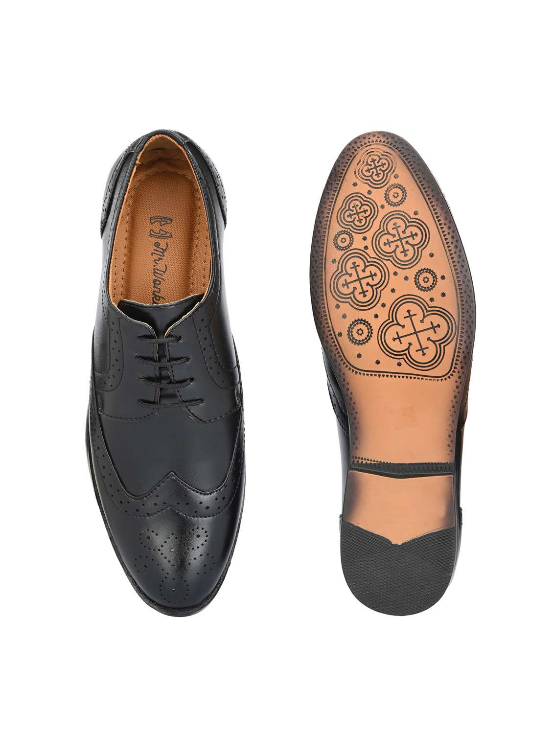Black Patent Leather Laceup Derbies