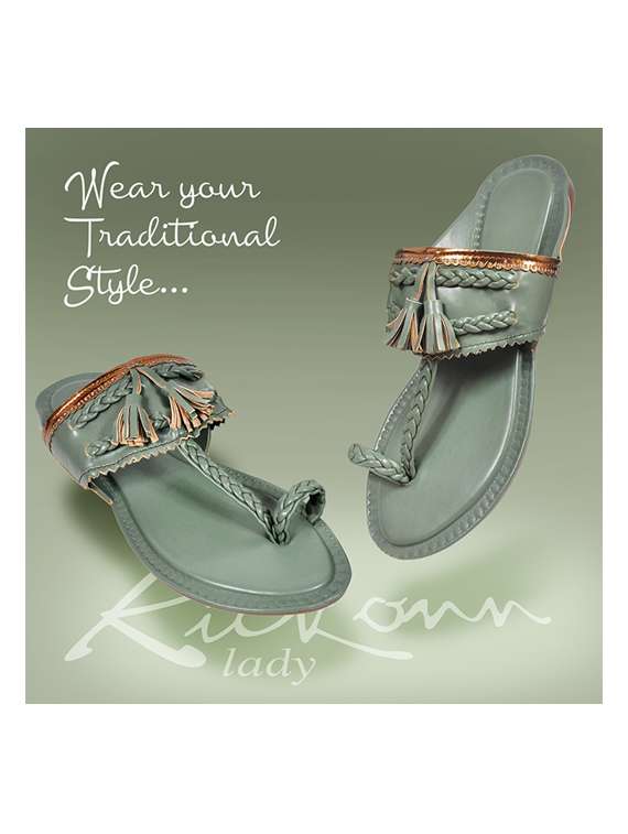 Buy online Green Slip On Sandals from flats for Women by Kickonn for ₹549 at 31 off 2023