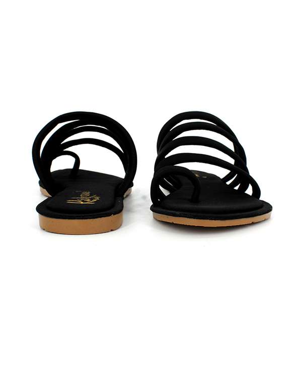 Buy online Black Slip On Sandals from flats for Women by Kickonn for