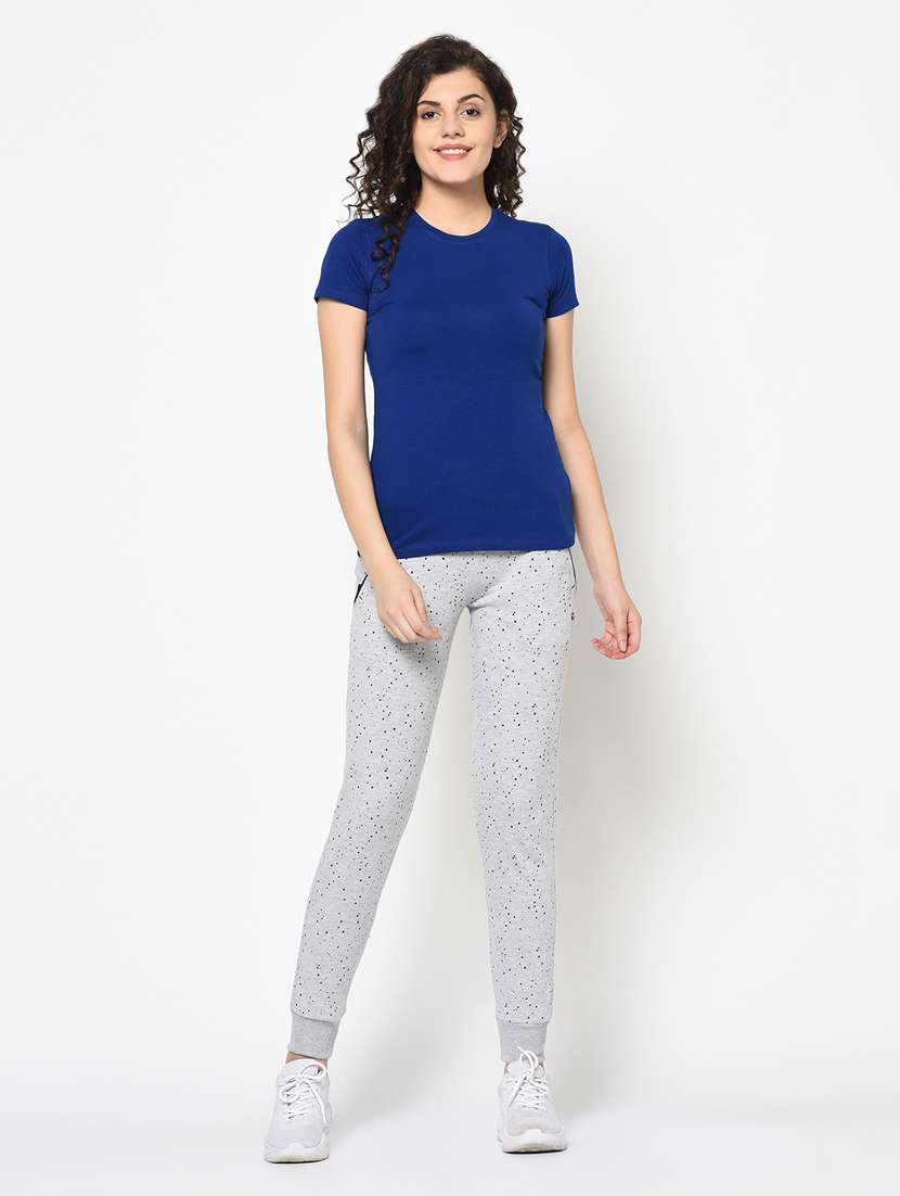 Mid Rise Printed Track Pant