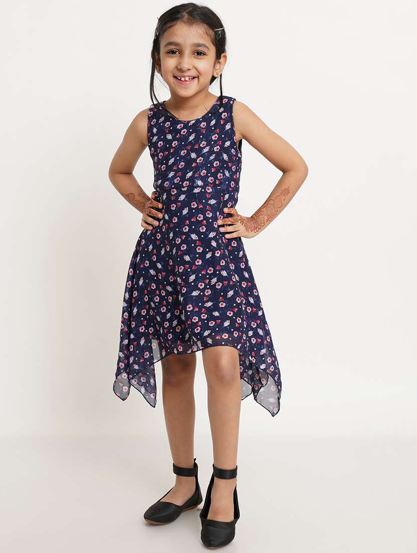 Buy online Blue Printed A line Frock from girls for Women by Creative Kids for 609 at 49 off