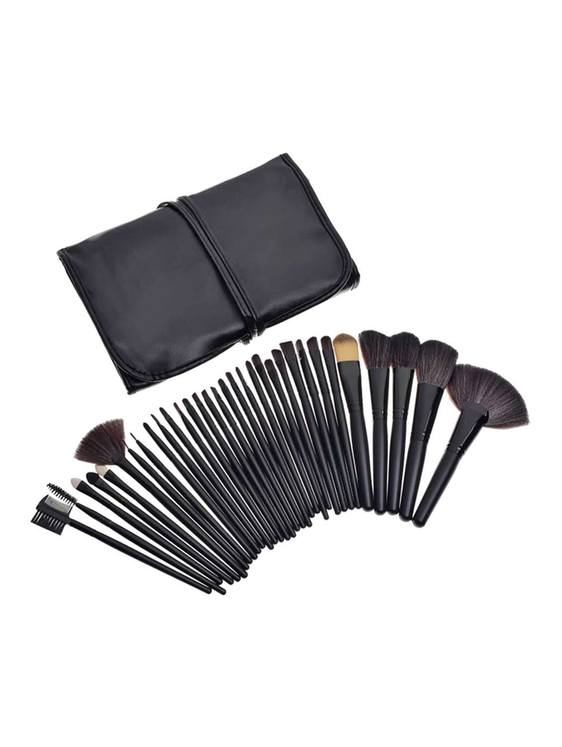 Favon Pack Of 24 Professional Makeup Brushes With Storage Pouch