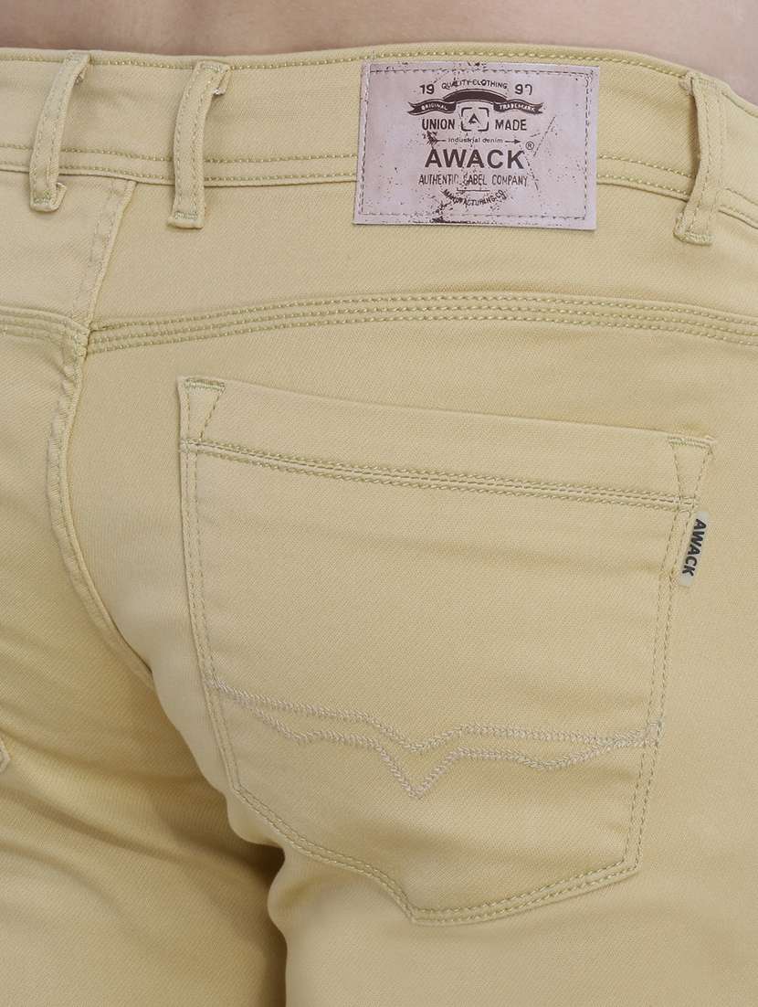 Mens Slim Fit Plain Jeans