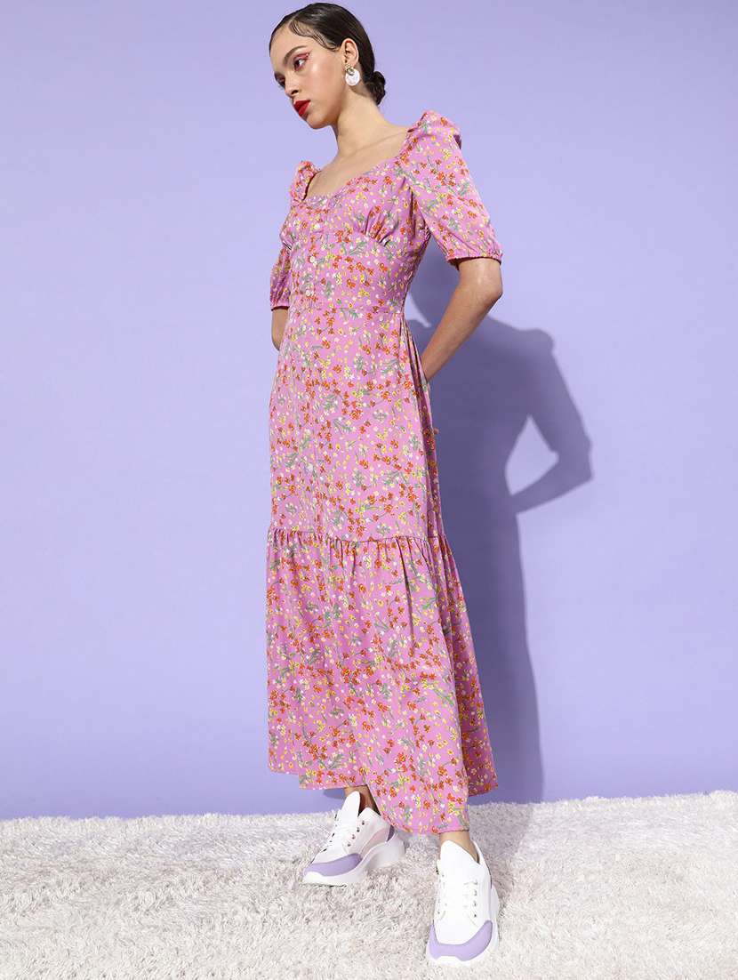 Women's Tiered Dress Floral Dress