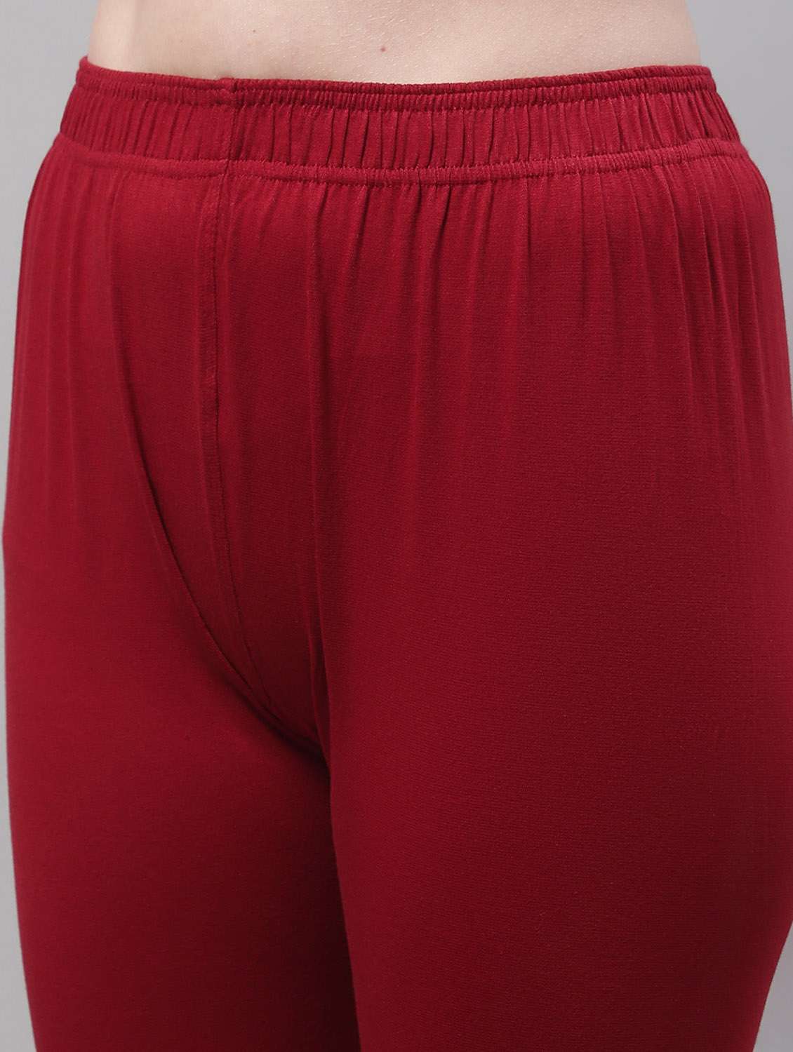 Red Cotton Leggings
