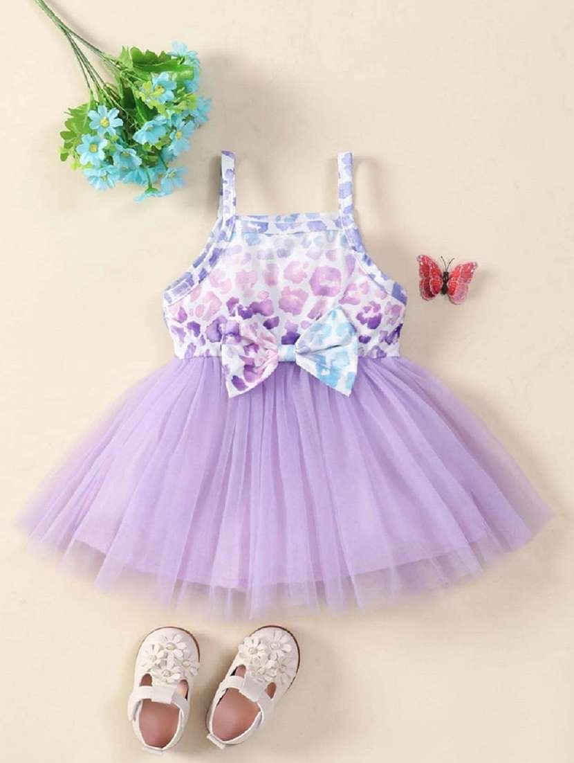 Girls Square Neck Sleeveless Frock