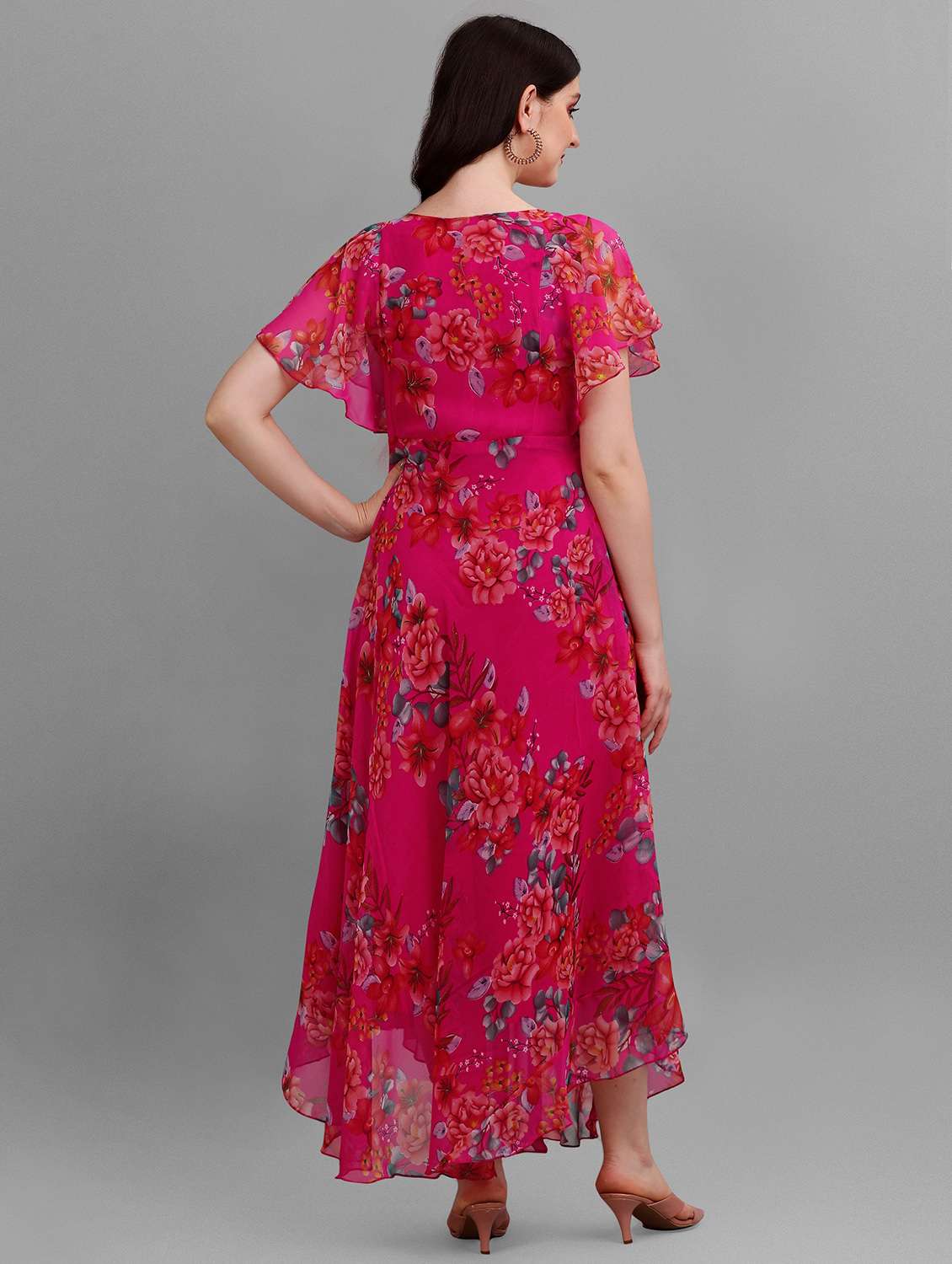 Buy online Women's Fit & Flare Floral Dress from western wear for Women