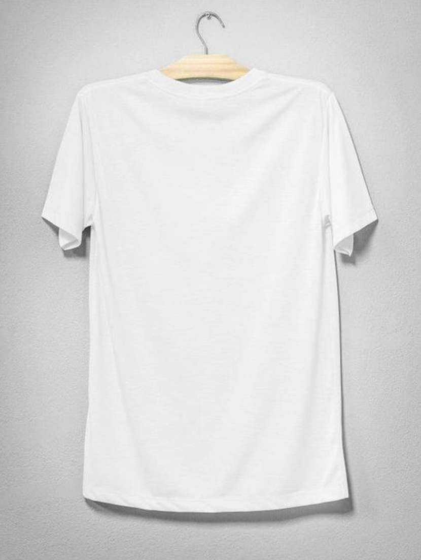 Buy online Round Neck Mahesh Babu Front Print T-shirt from top