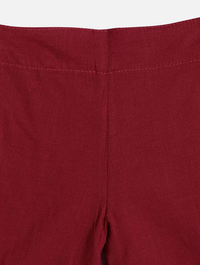 Red Badhani Kurta Palazzo Set Suit 