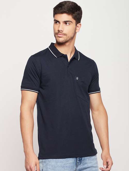 Men Polo Neck Plain T Shirt