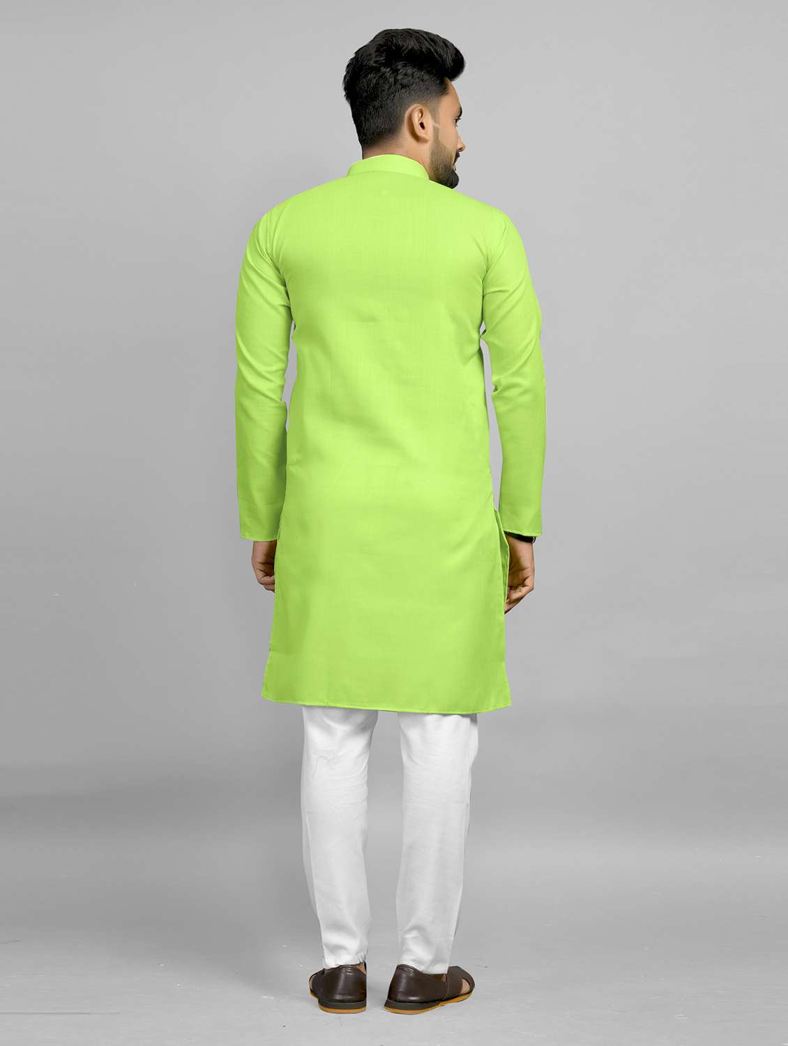 Buy online Pack Of 2 Multi Colored Solid Kurtas from top wear for Men