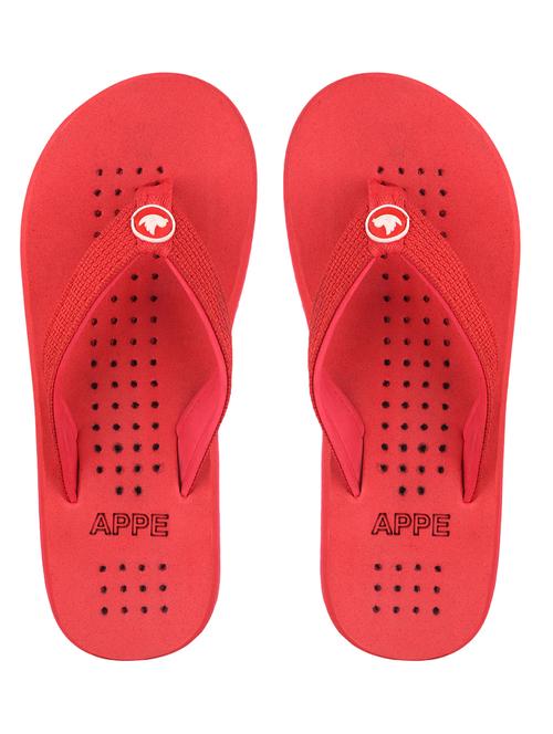 red solid unisex slip on flip flop  - 19908196 -  Standard Image - 0