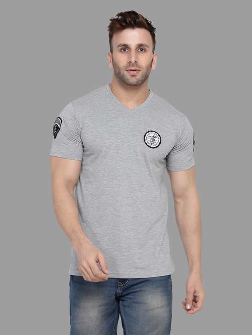 Men Cotton Blend Regular T Shirt