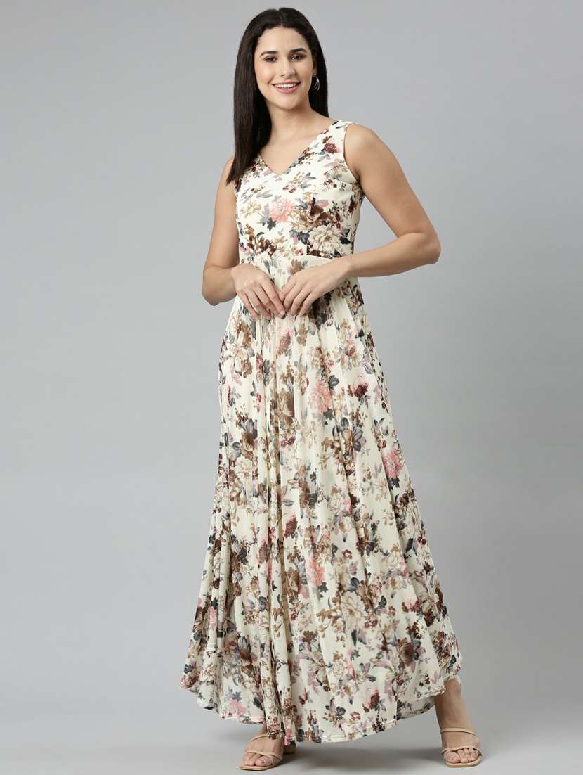 Women's Fit & Flare Floral Dress
