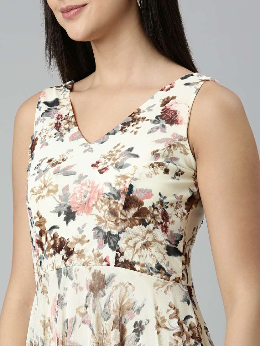 Women's Fit & Flare Floral Dress