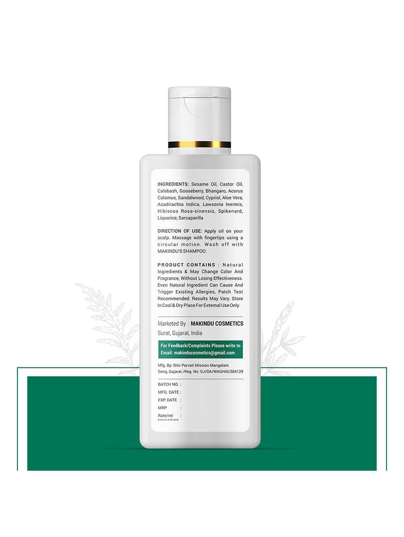 Buy online Makindu Ayurvedic Hair Oilhair Growth Oilnatural