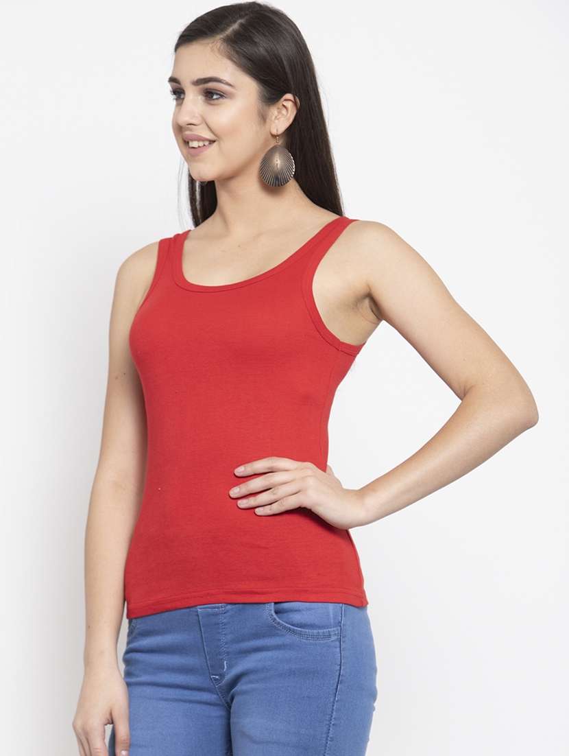 Buy online Solid Camisole Tank Top Vest from lingerie for Women by Ambey City for ₹259 at 60