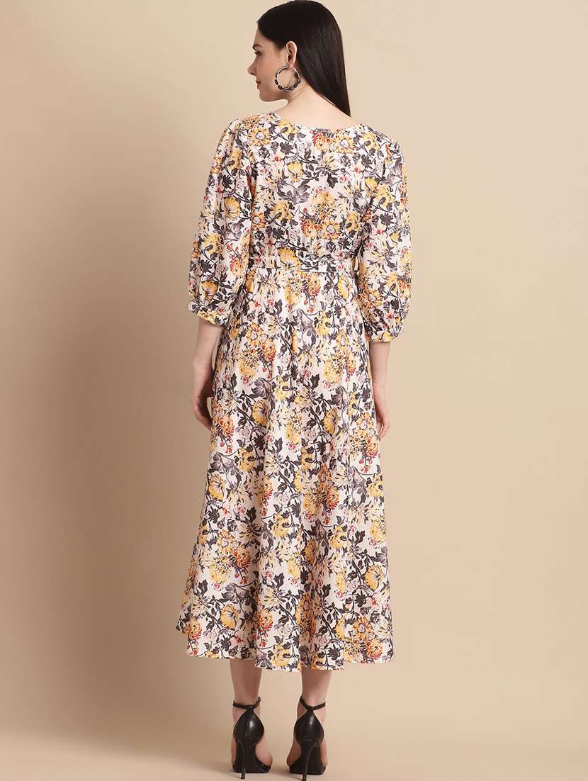 Women's Fit & Flare Floral Dress