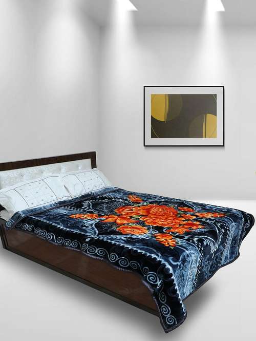 Buy online Rian Floral Single Bed Mink Blanket For Heavy Winter 5kg Double  Ply (winter Flower_blue) from quilts u0026 blankets for Unisex by Rian for  ₹2899 at 22% off | 2023 Limeroad.com