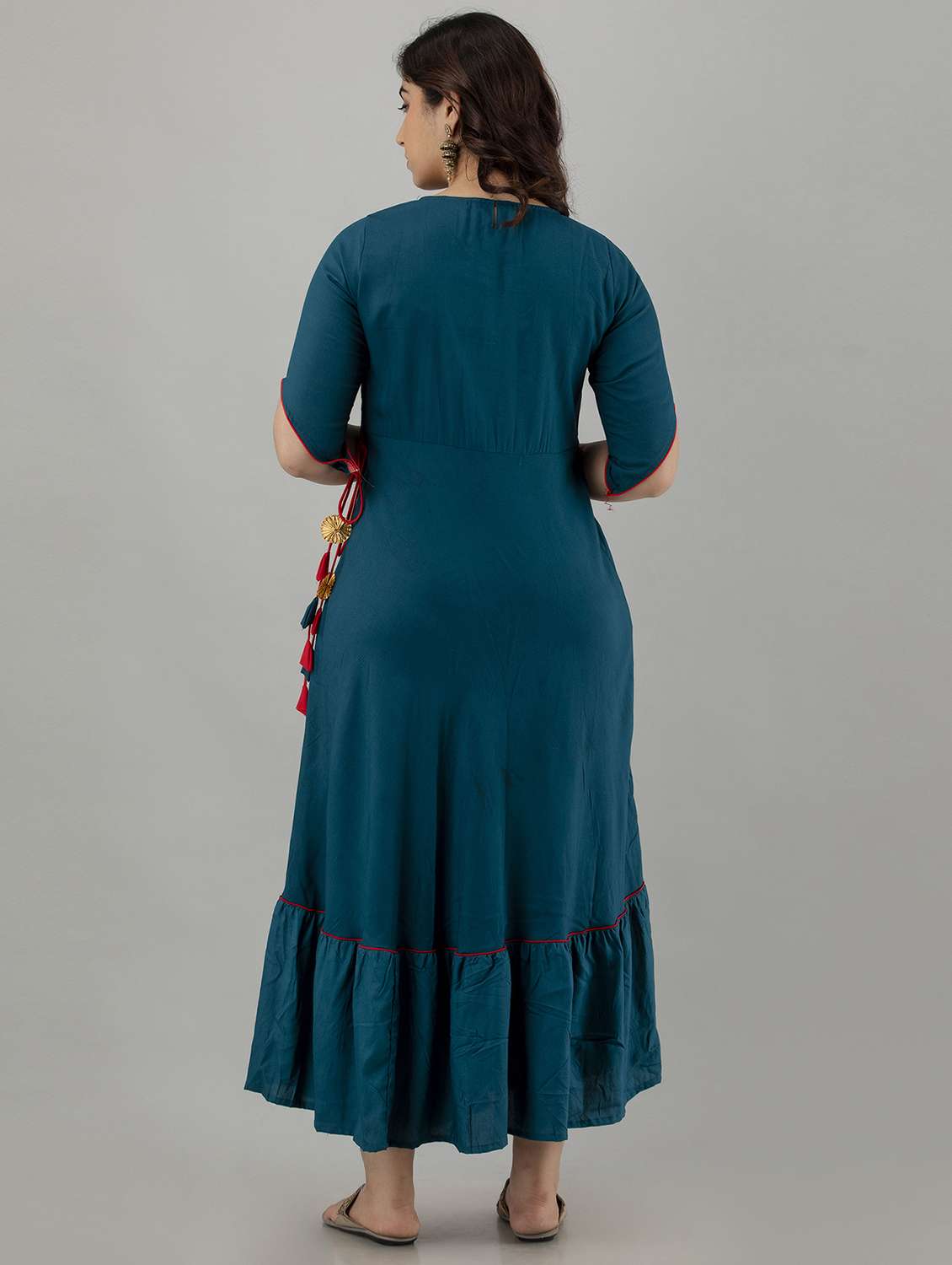 Embroidered Long Anarkali Kurta 
