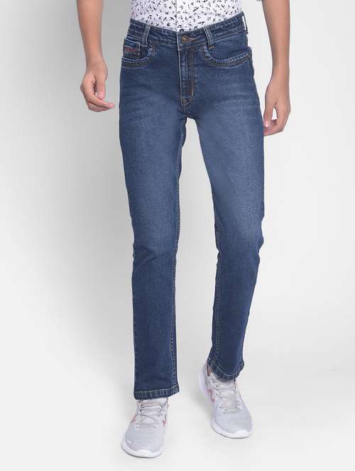 Boy's Plain Skinny Fit Jeans