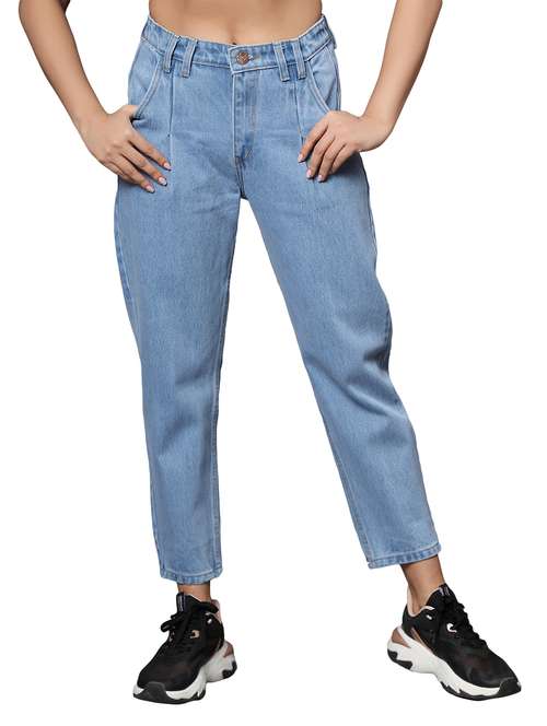 women's plain mom fit jeans