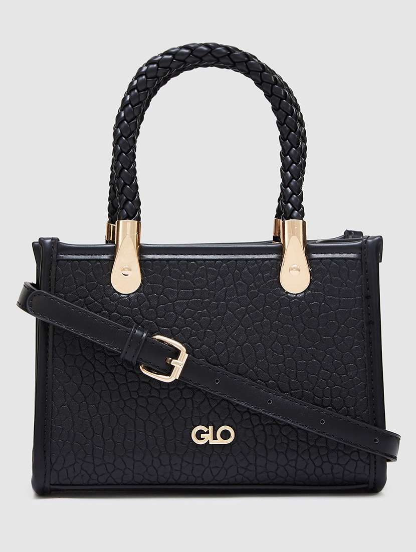 Women Texture Leatherette Handbag