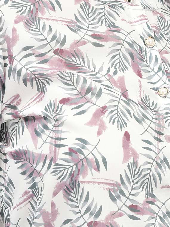 White Printed Regular Tunic