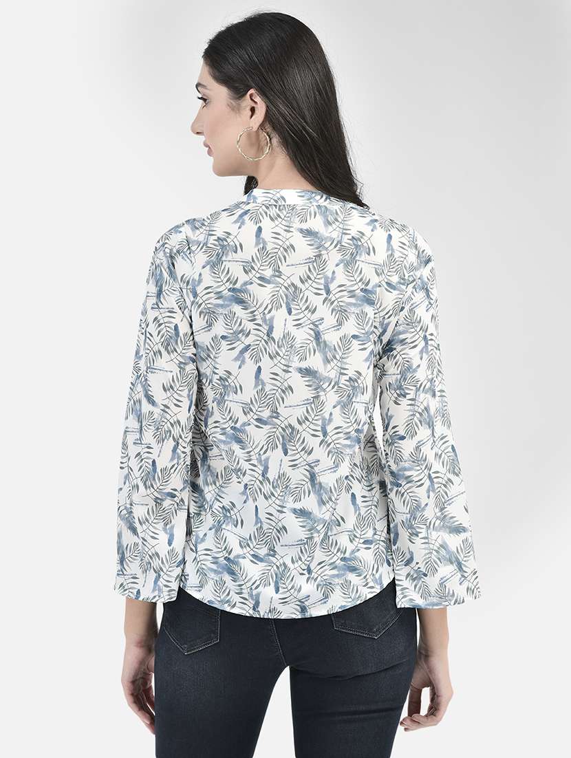 White Printed Regular Tunic