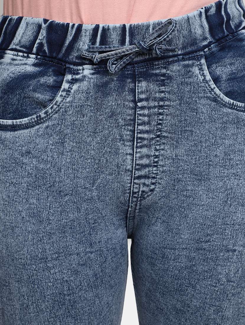 Buy online Women's Plain Jogger Fit Jeans from Jeans & jeggings for