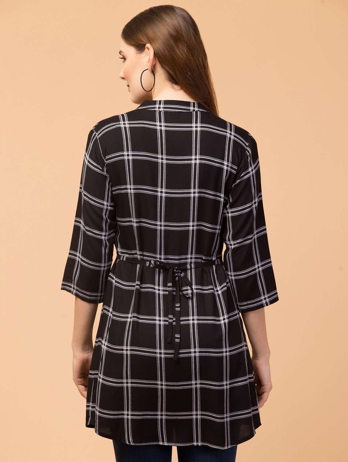 Women Checked Tunic