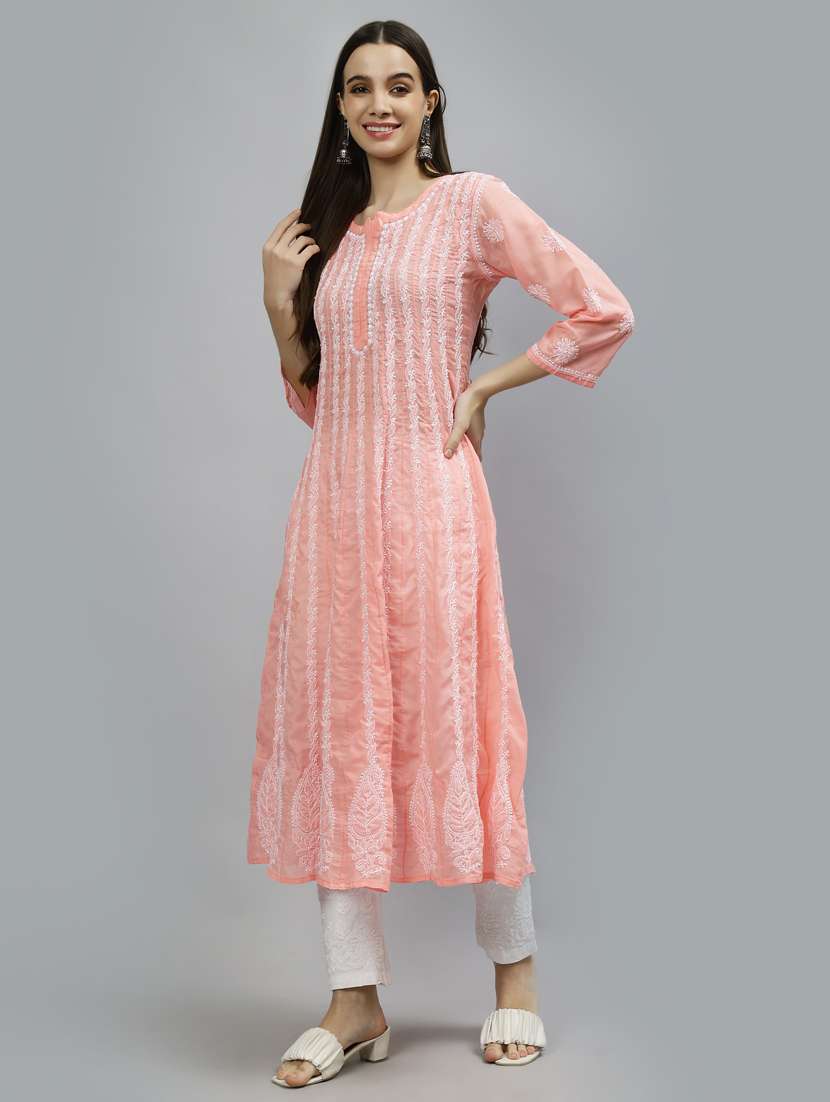 Women Three Quarter Sleeve Anarkali Kurta